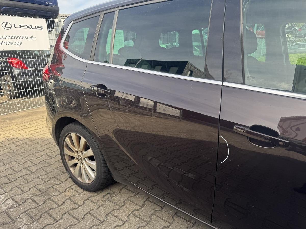 Opel Zafira C Tourer original T&uuml;r hinten rechts Z41C Mahagonibraun Rohbau Bj.2015